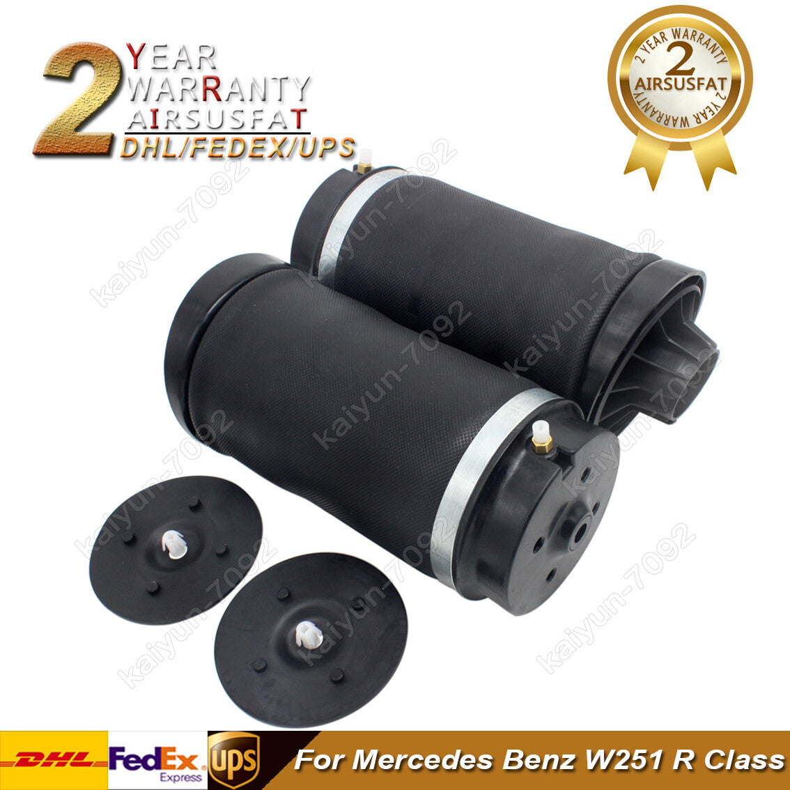 2x Rear Air Suspension Spring Bag for Mercedes R-Class W251 R350 R500 2513200325