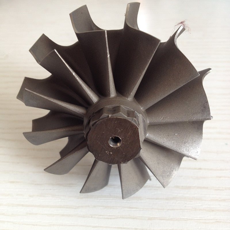 TD07 63/74.2 mm 12 Blade Turbine Wheel/Turbine Shaft and Wheel/Shaft Pulley