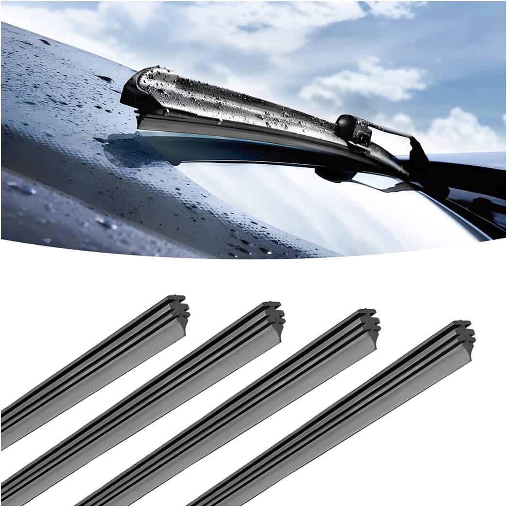 4-Pack 22-inch Car Frame Windshield Scraper Replacement Strips