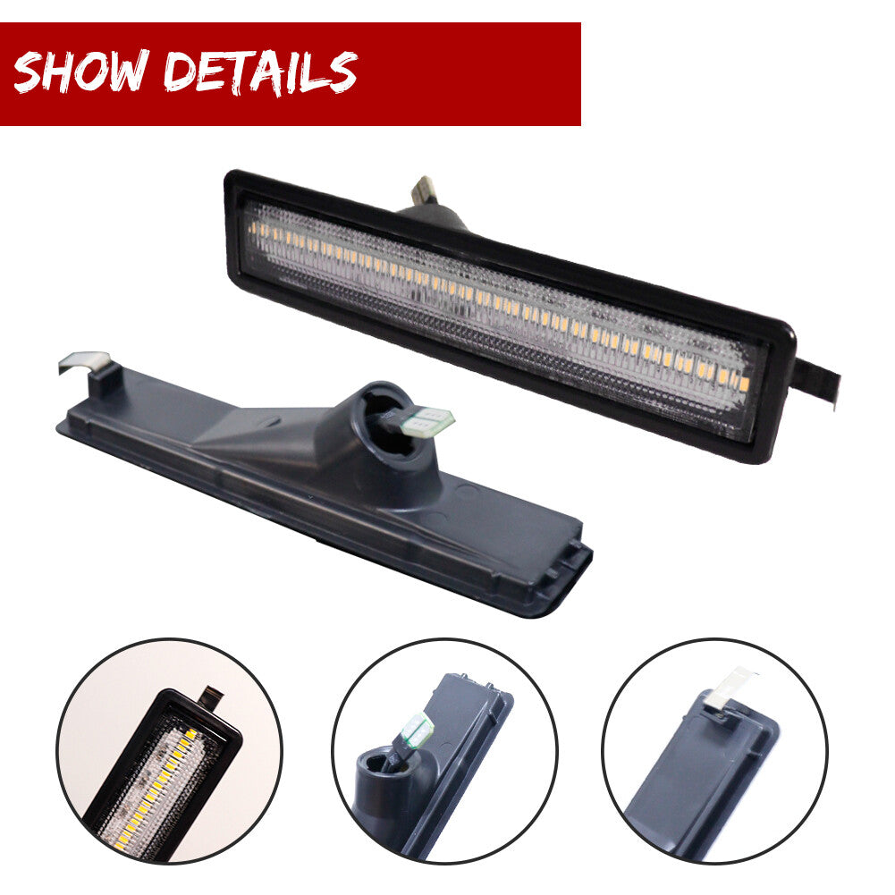 Suitable for BMW E30 3 Series transparent lenses, amber LED front corner side marker light