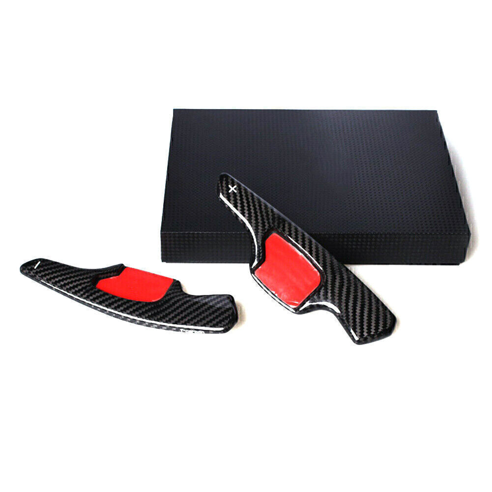 Steering Wheel Shift Paddle Extension Carbon Fiber Black for Ford Taurus Mondeo