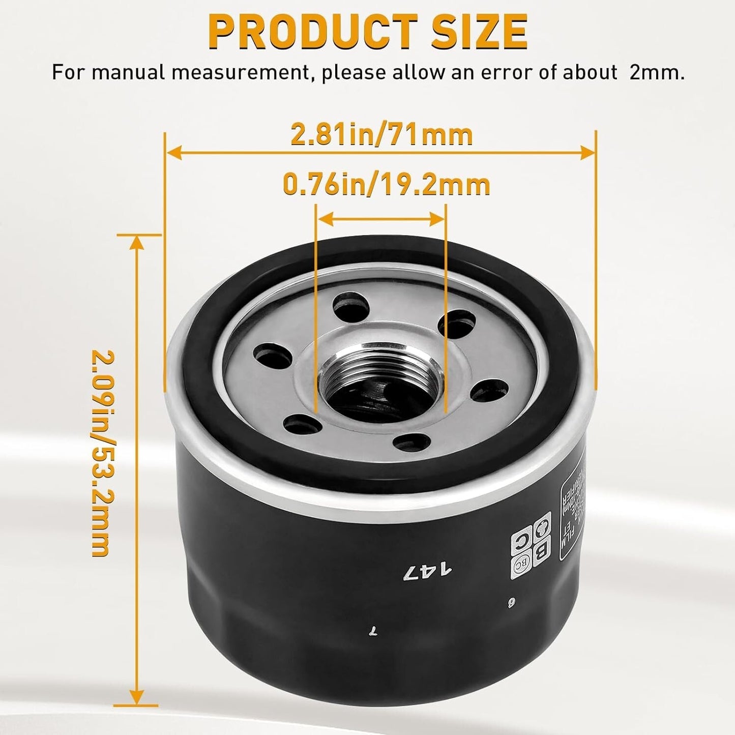 5DM-13440-00-00 1541ALBA2E00 Oil Filter Replacement for Yamaha 660R YFM66
