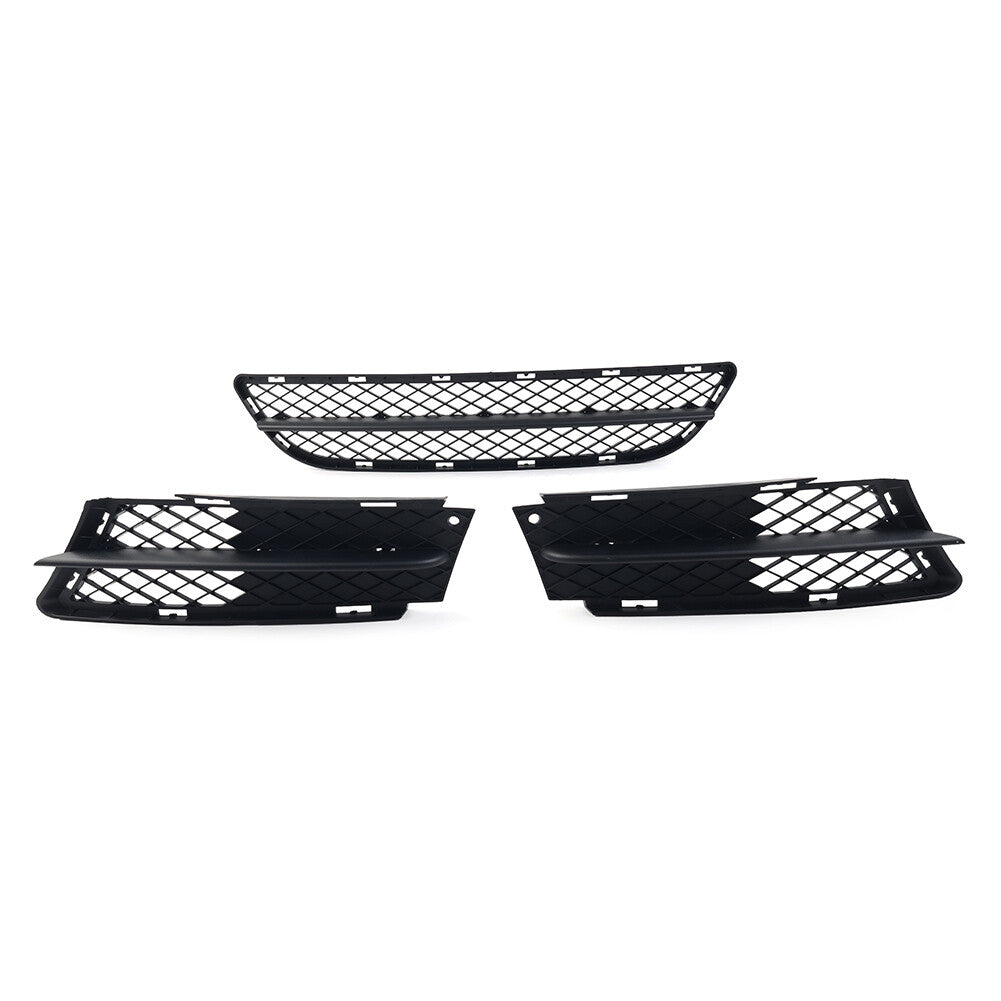 Front Lower Bumper Grilles Cover Set for BMW 3 Series E90 E91 2006-2008