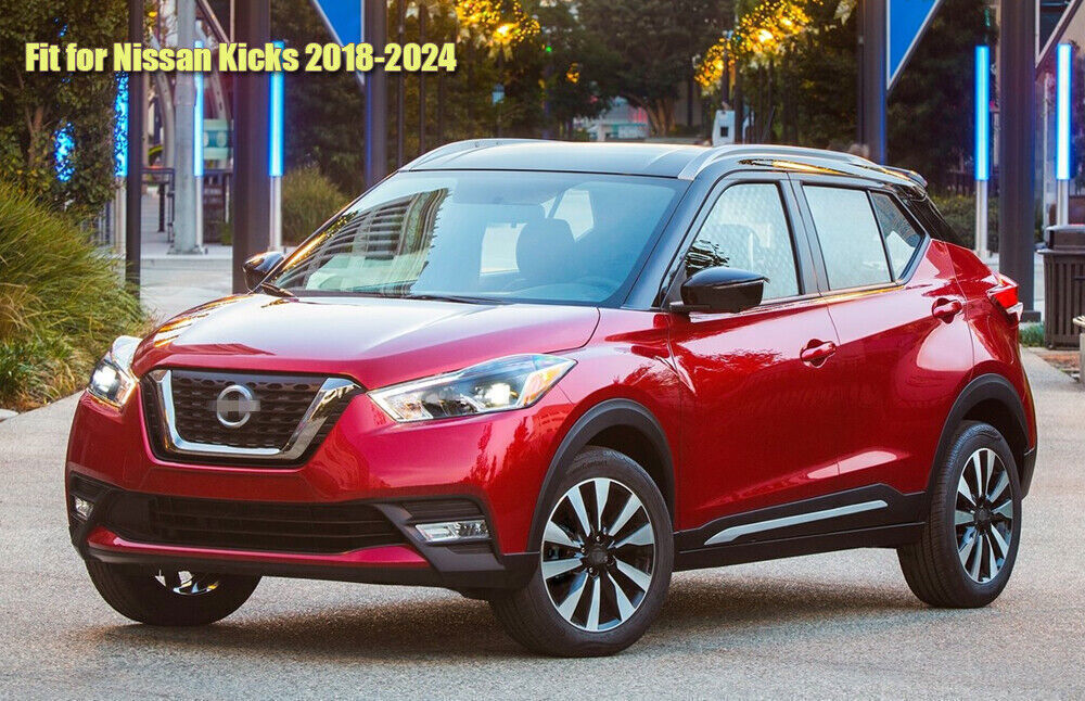 Side Window Deflector Visors Sun Rain Guards Vent Shade for Nissan Kicks 18-2024