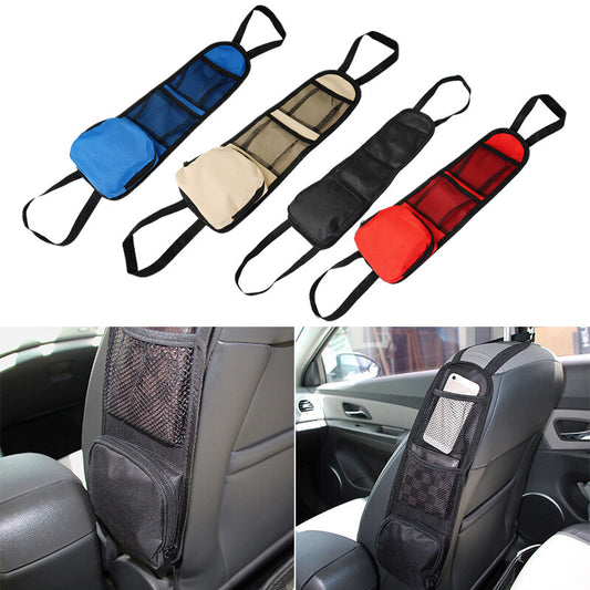 1Pc Car for Seat Side Back Storage Organizer Mesh Multi Pocket Hanging Bag Holder