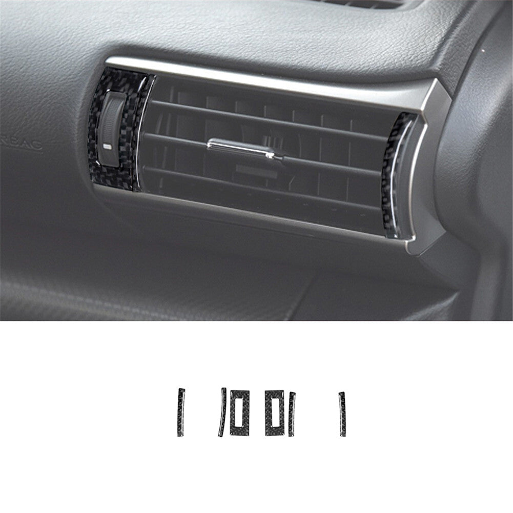 6X Carbon Fiber Air Vent Outlet Cover Trim for Lexus RC300 350 200T 2015-2020