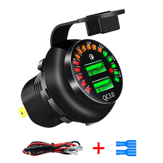 Car Cigarette Lighter Socket Splitter Dual USB Charger Power Adapter Outlet 12V
