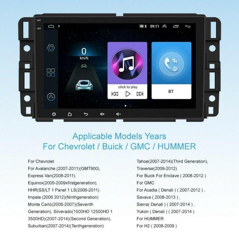 for GMC for Chevrolet for Chevy for Yukon for Sierra Acadia 8 Android Car Radio Stereo GPS Navi