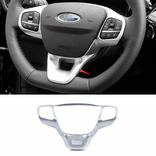 for Ford Escape Kuga 20-22 Matte Silver Inner Steering Wheel Frame Cover Trim 1X