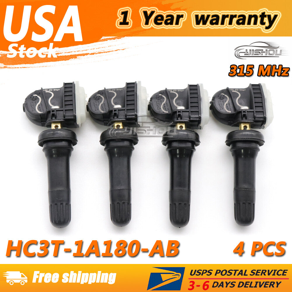 4x HC3T-1A180-AB TIRE PRESSURE SENSOR TPMS for FORD F-250 SUPER DUTY FUSION