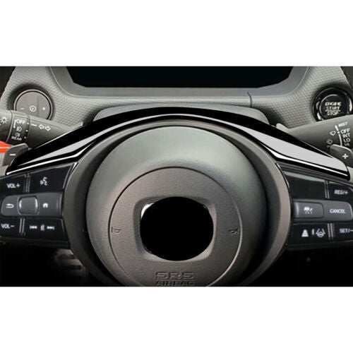 Glossy Black Inner Steering Wheel Decor Cover Trim for Honda HR-V HRV 2016-2022