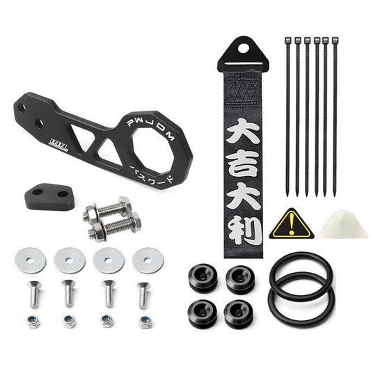 Universal JDM Aluminum Racing Car Rear Tow Hook Trailer Ring Fit for Honda for Civic