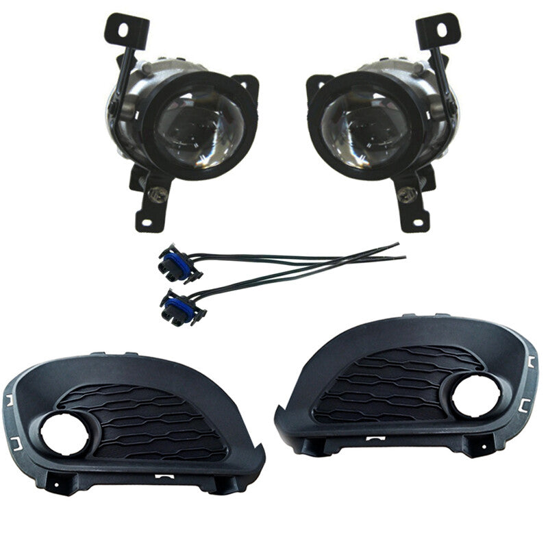 1 Set Fog Light + COVER + CONNECTOR for KIA Rio Hatchback 2012-2015