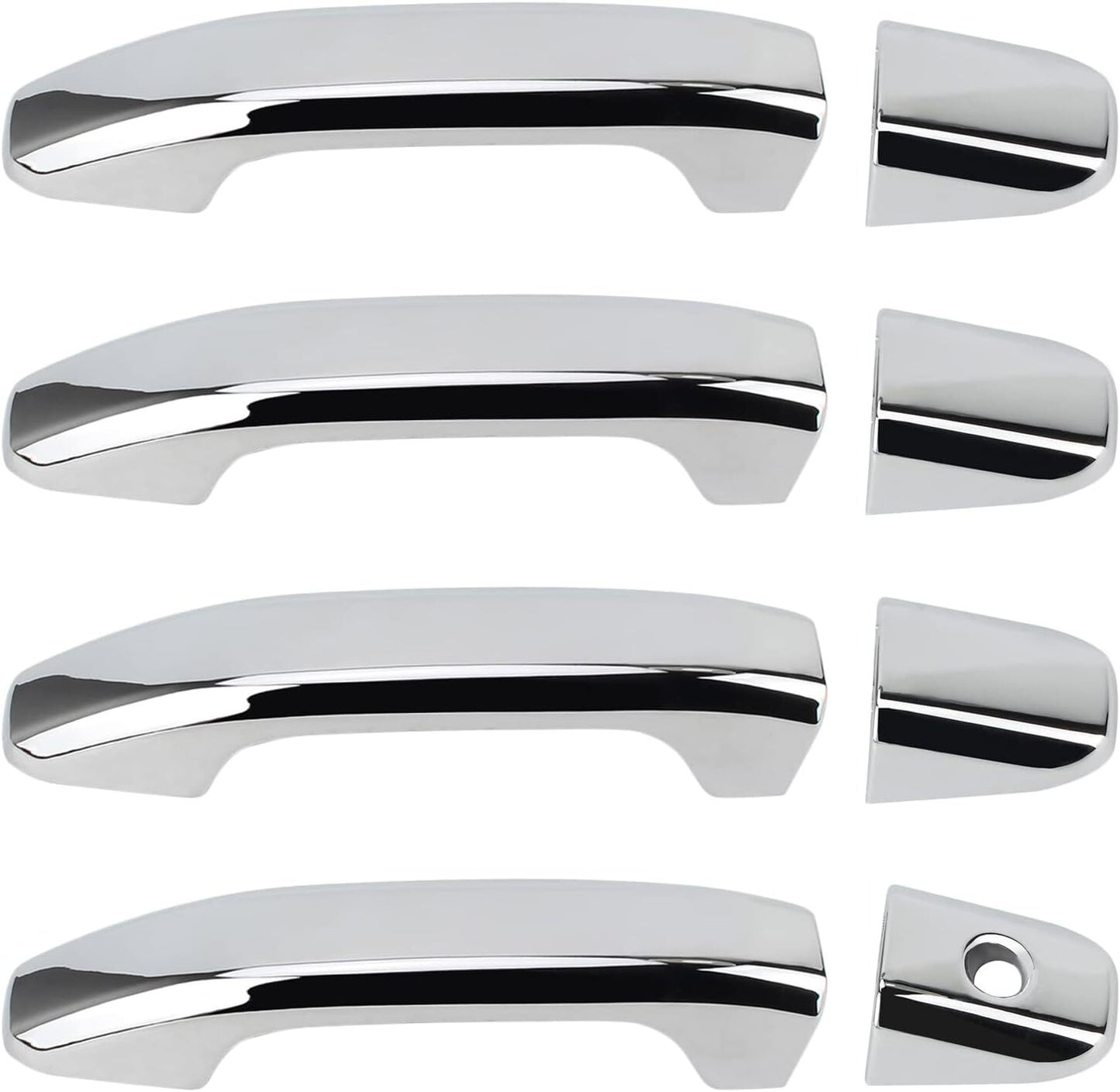for Chevy Silverado 2020-2024 1500+2500+3500+HD Truck Chrome 4 Door Handle Cover