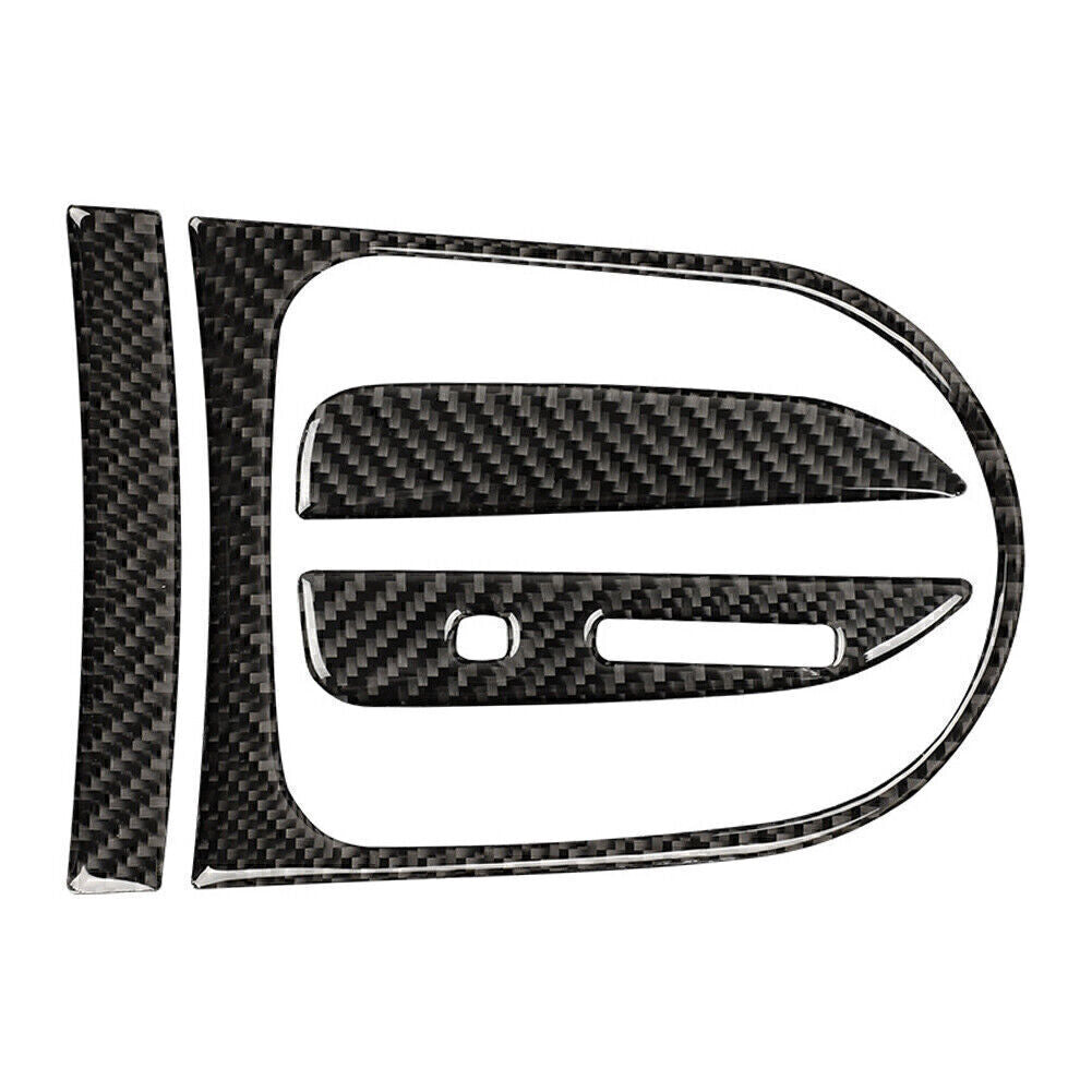 Carbon Fiber Gear Shift Box Panel Cover Trim Kit for Ford for Mustang 2015-2017 16