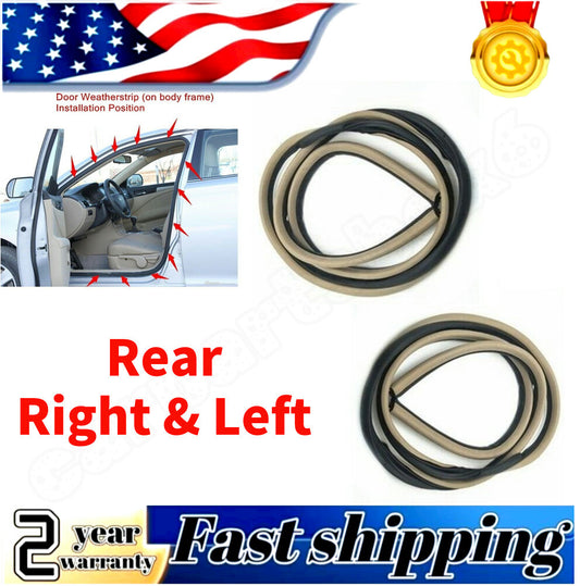 Rear R  L door rubber Weatherstrip body sealant for Honda Accord sedan 03-2007