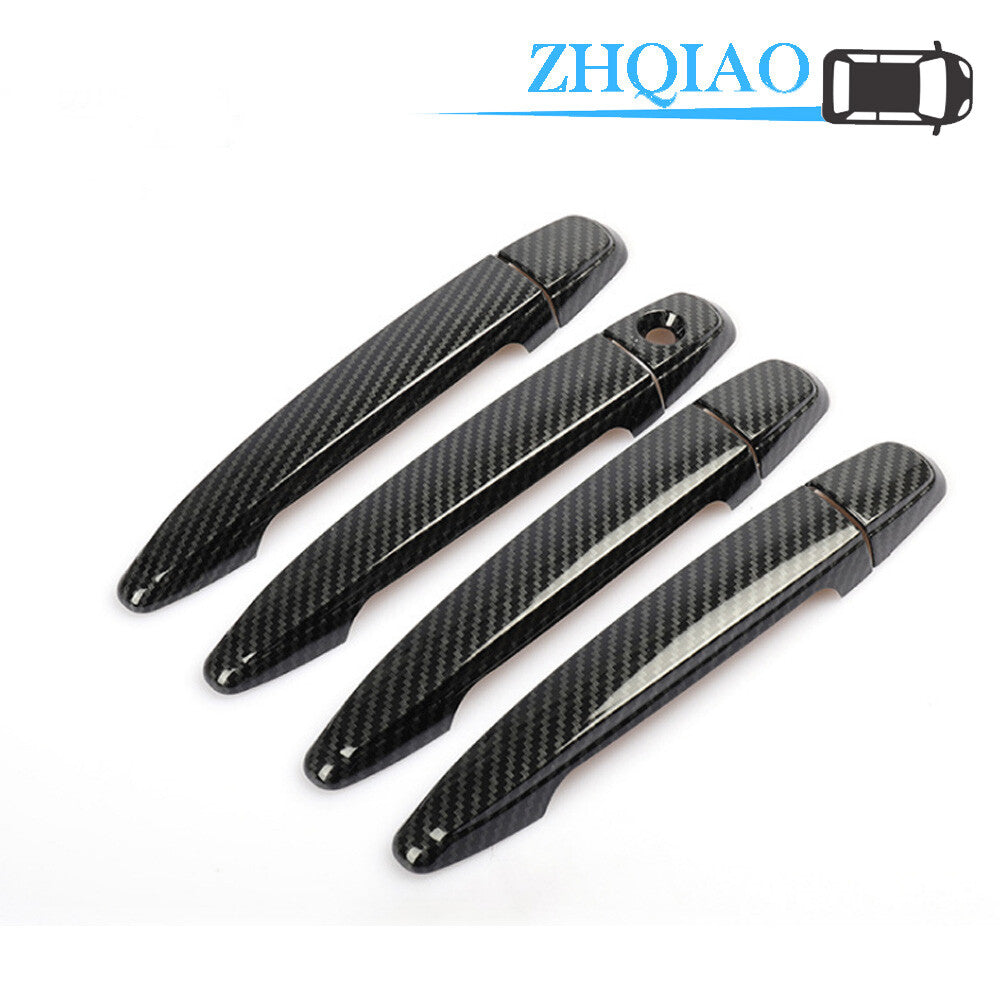 Carbon Fiber Side Door Handle Covers Trim Fit for TOYOTA Tacoma 05-14