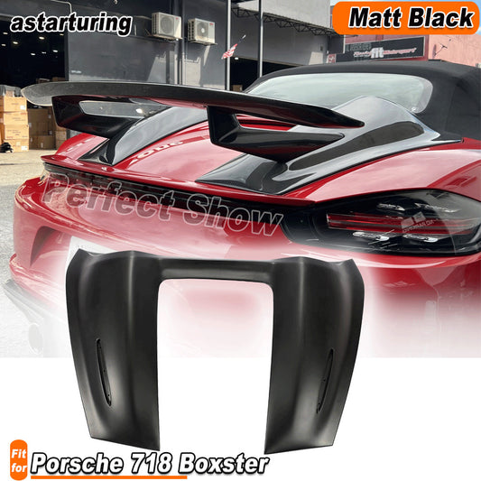 Fit for Porsche 718 982 16-21 Rear Trunk Lid Cover Boot Trim Matt Black