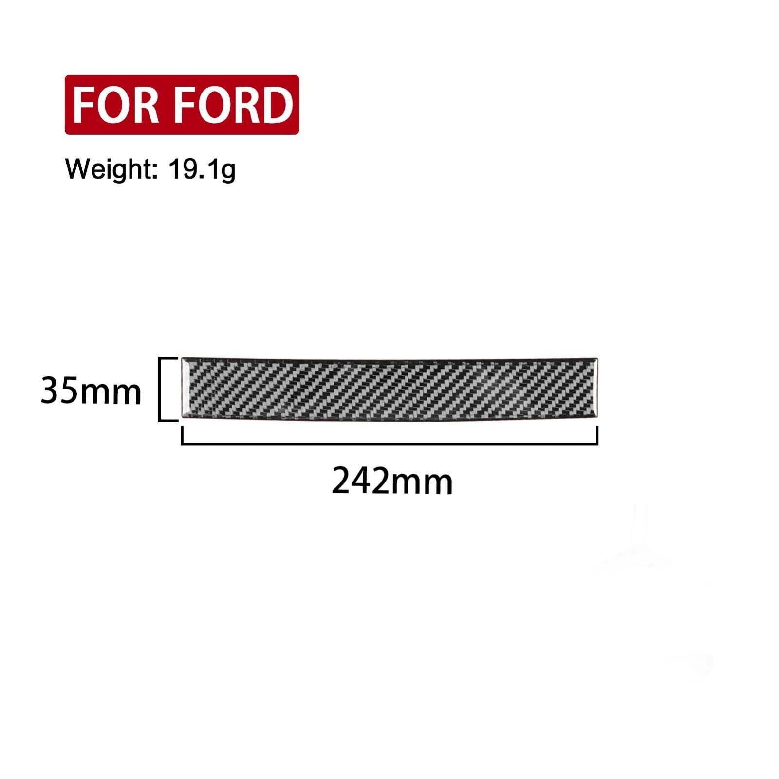Carbon Fiber Console Navigation Cover Strip for Ford F150 F-150 15-20