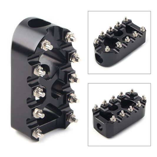 Black Anti-Skid Gear Brake Shift Peg Pedals MX Style for Harley Universal