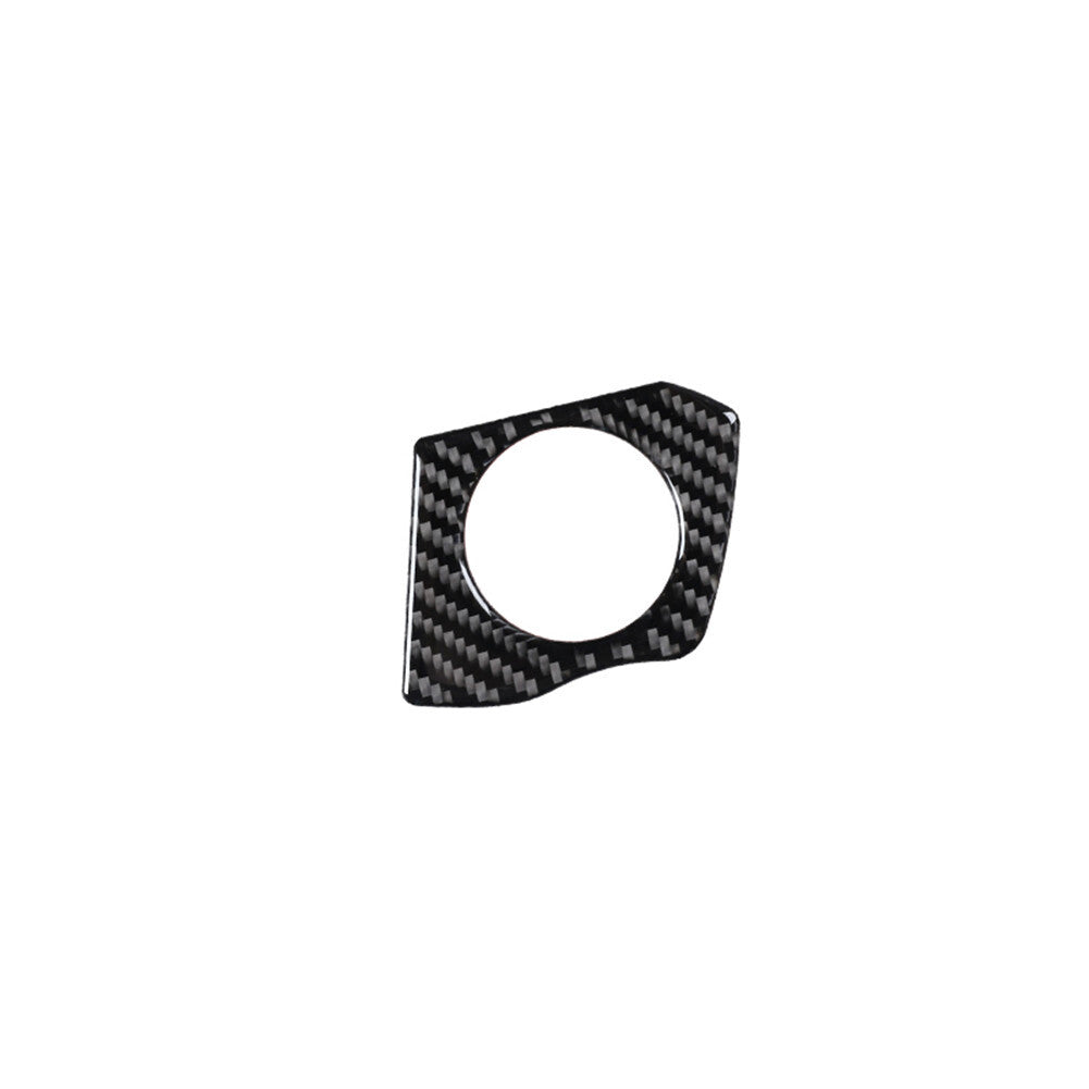 Carbon Fiber Engine Start Key Hole Frame Trim Cover for Jeep Liberty 2008-2012