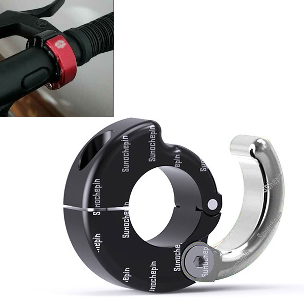Helmet Hook Holder CNC Hanger Hook Motorcycle ATV Silver Fit 21-28mm Handlebar