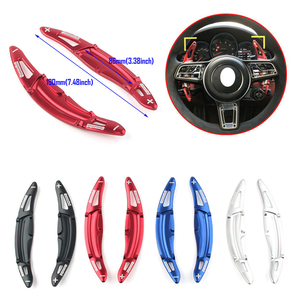 Aluminum Steering Wheel Shift Paddle Gear Shifter Fits Macan for Cayenne 2015-2018