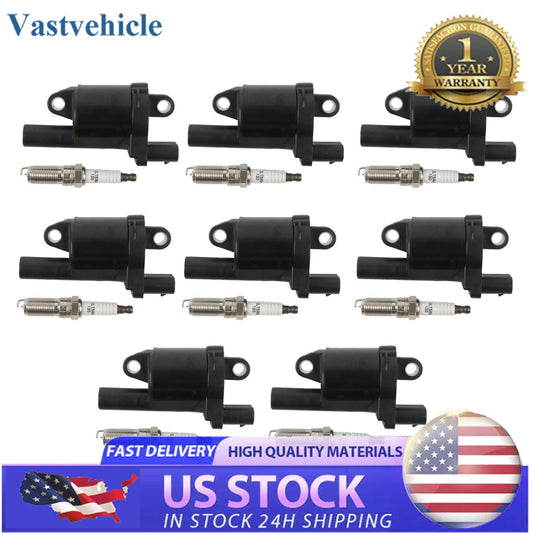 Ignition Cois l+ Spark Plugs for Chevy Silverado 1500 for GMC Tahoe UF742 91418