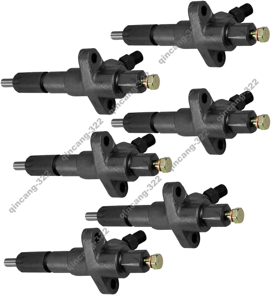 6 Pcs Fuel Injector 1-15300-169-1 for 6BG1 Forklift Hitachi Excavator Engine
