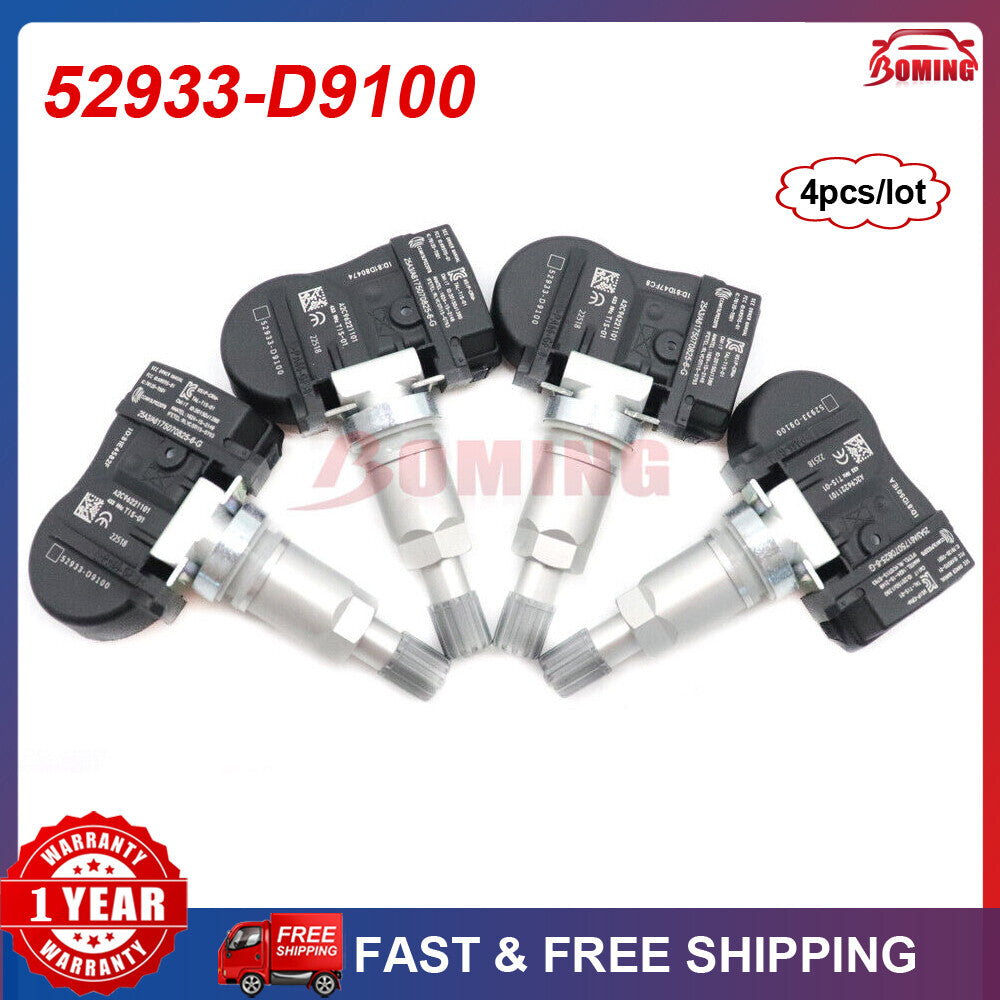 SET(4) New Tire Pressure Monitor Sensor 52933-D9100 for Hyundai for KIA TPMS sensor
