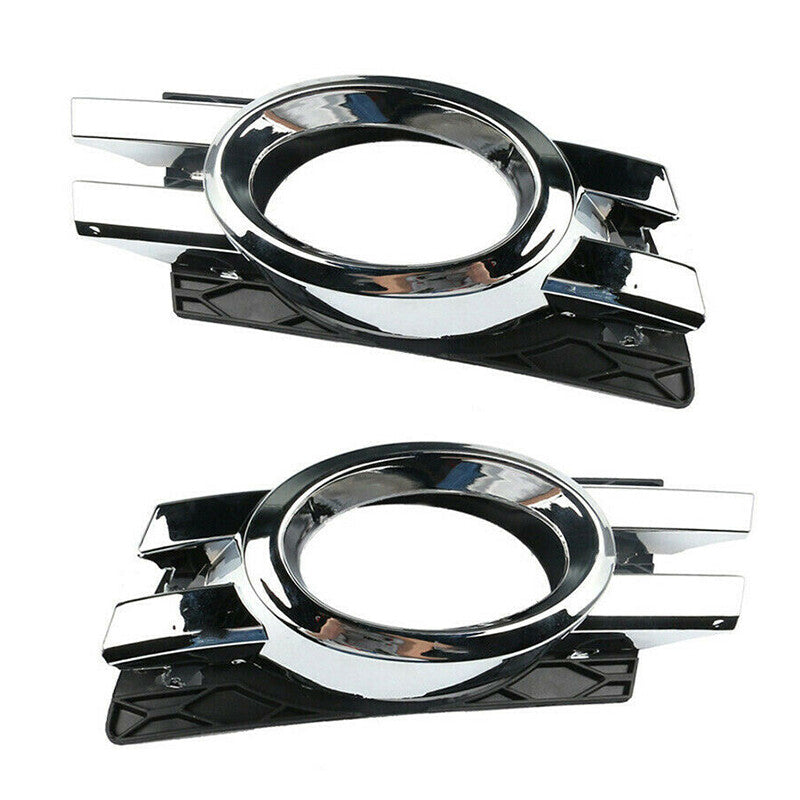 Pair Chorme Front Bumper Fog lamp Grille Cover for Mercedes GL450 2007-2009