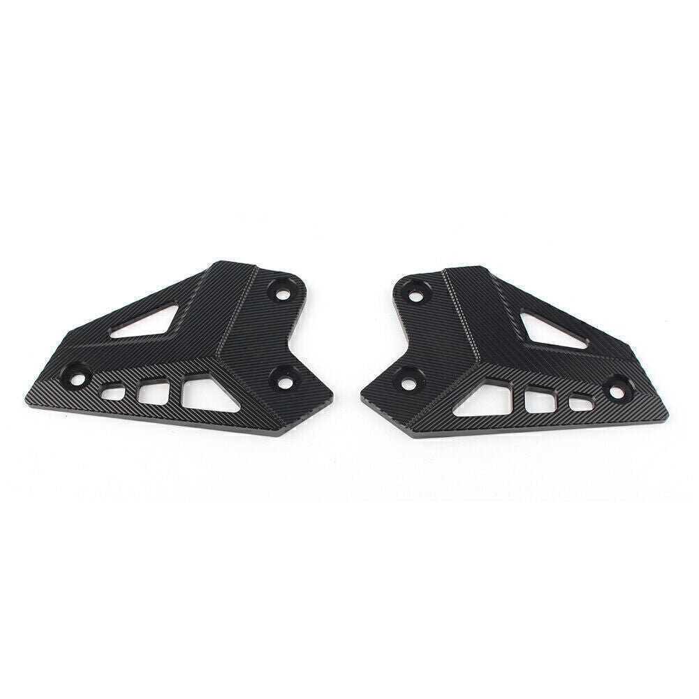 Rear Foot Rest Foot Peg Heel Guard Cover for Kawasaki Z900 2017 2018 2019 Black