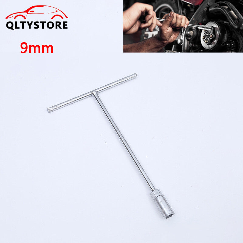 1Pc 9mm Metric T-Handle T Handle 45Steel Socket Wrench Tool For Car Motorcycle