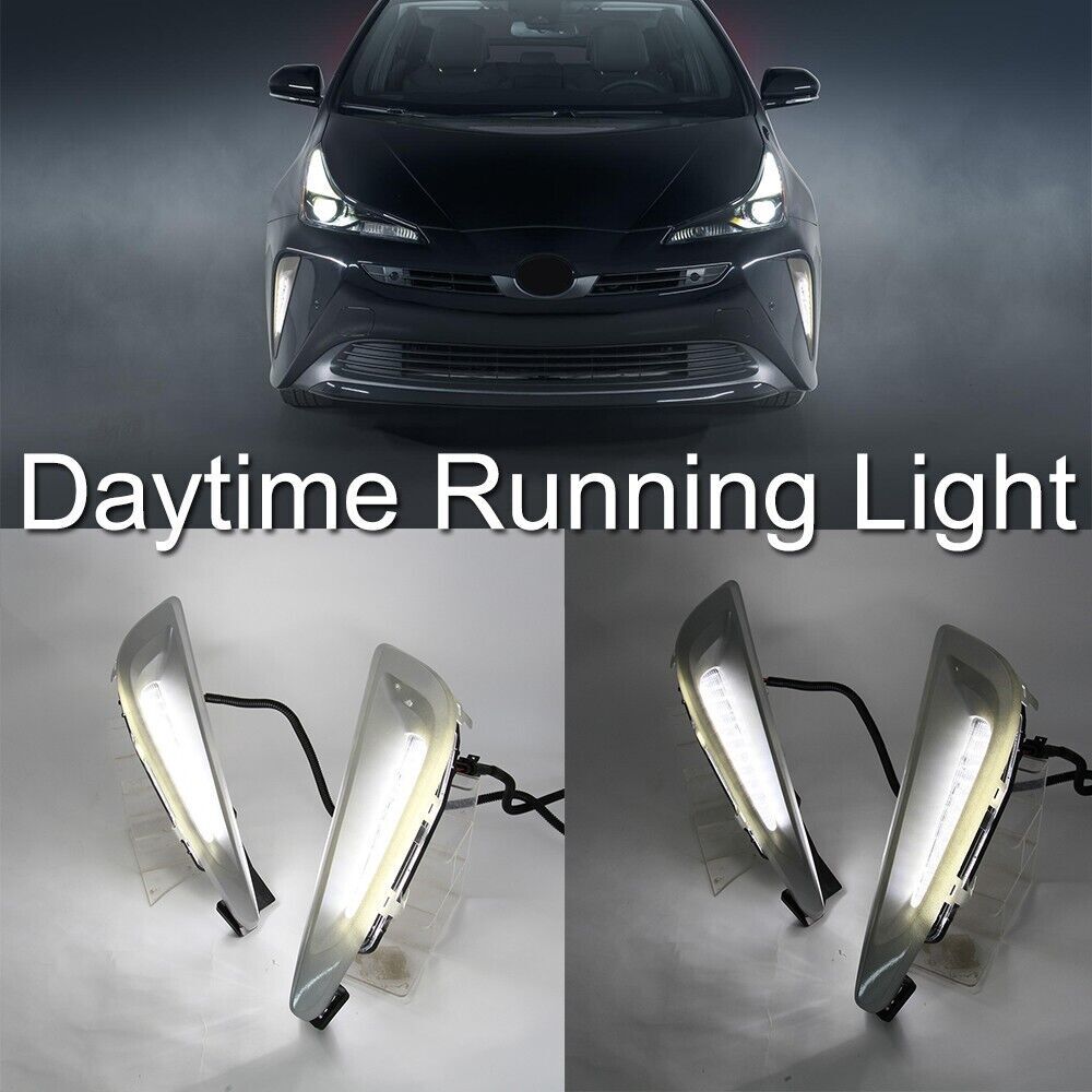 LED DRL Daytime Running Light Fog Lamp Assembly Fit for Toyota Prius 2019-2022
