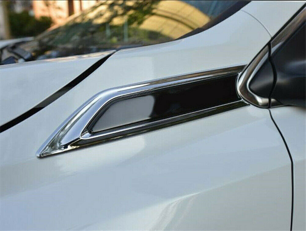 2X for Honda CR-V 2017-2022 Chrome Fender Side Body Emblem Hood Trim Decor Cover