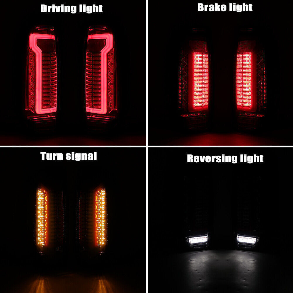 2Pcs LED Smoke Tail Lights For 2005-2014 for Nissan Navara D40 Frontier Rear Lamps