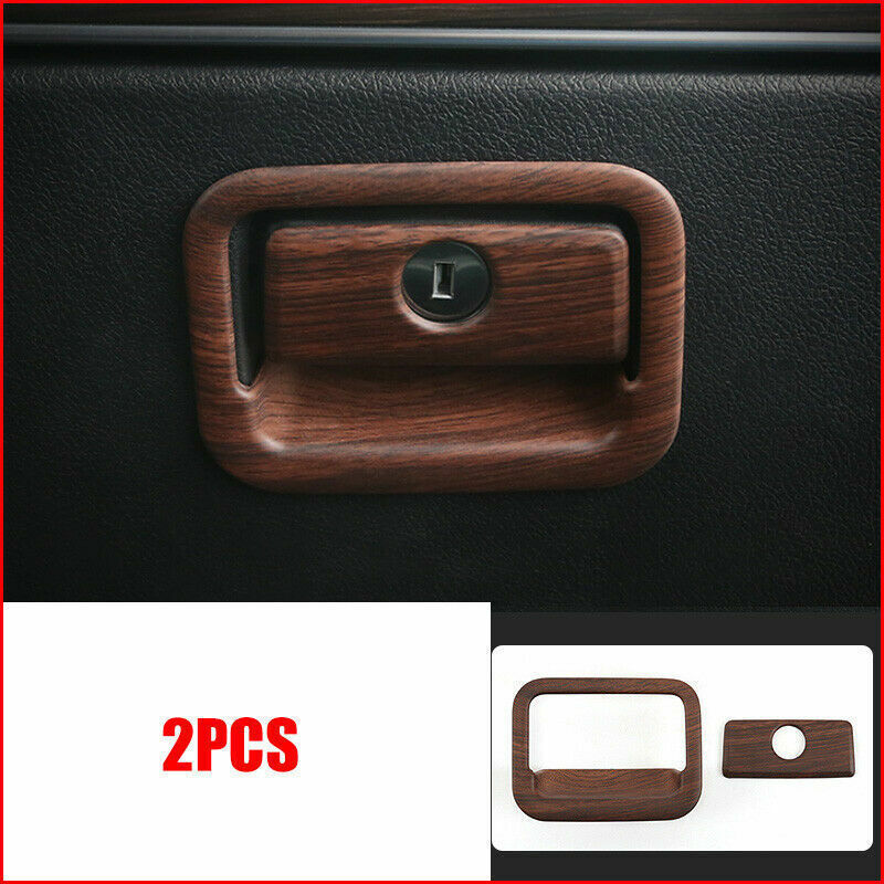 for Toyota Prado 2010-2021 Wood Grain for Co -pilot Storage Glove Box Handle Cover