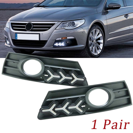 1. Dual LED fog light covers suitable for Volkswagen for Passat CC 2009-2013 daytime running lights.