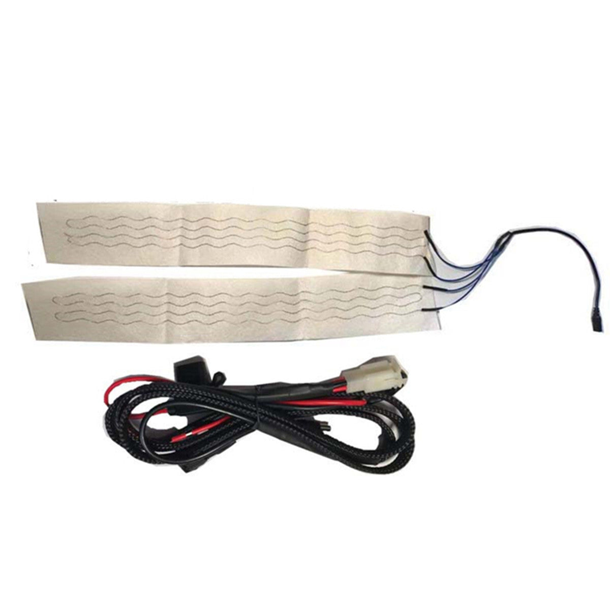 12V Winter Heated Pad Car Steering Wheel Heater Hand Warmer W/LED Round Switch