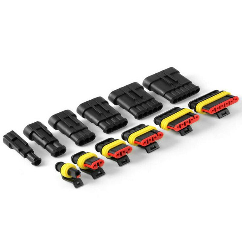 Car 1/2/3/4/5/6 Pin Way Waterproof Plug Electrical Wire Connector Terminal Fuse