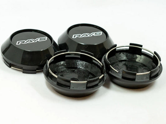 4-Piece Set of 60mm WedsSport Logo Wheel Center Caps, Hub Caps, Edge Caps, Badges, Black Chrome Plating