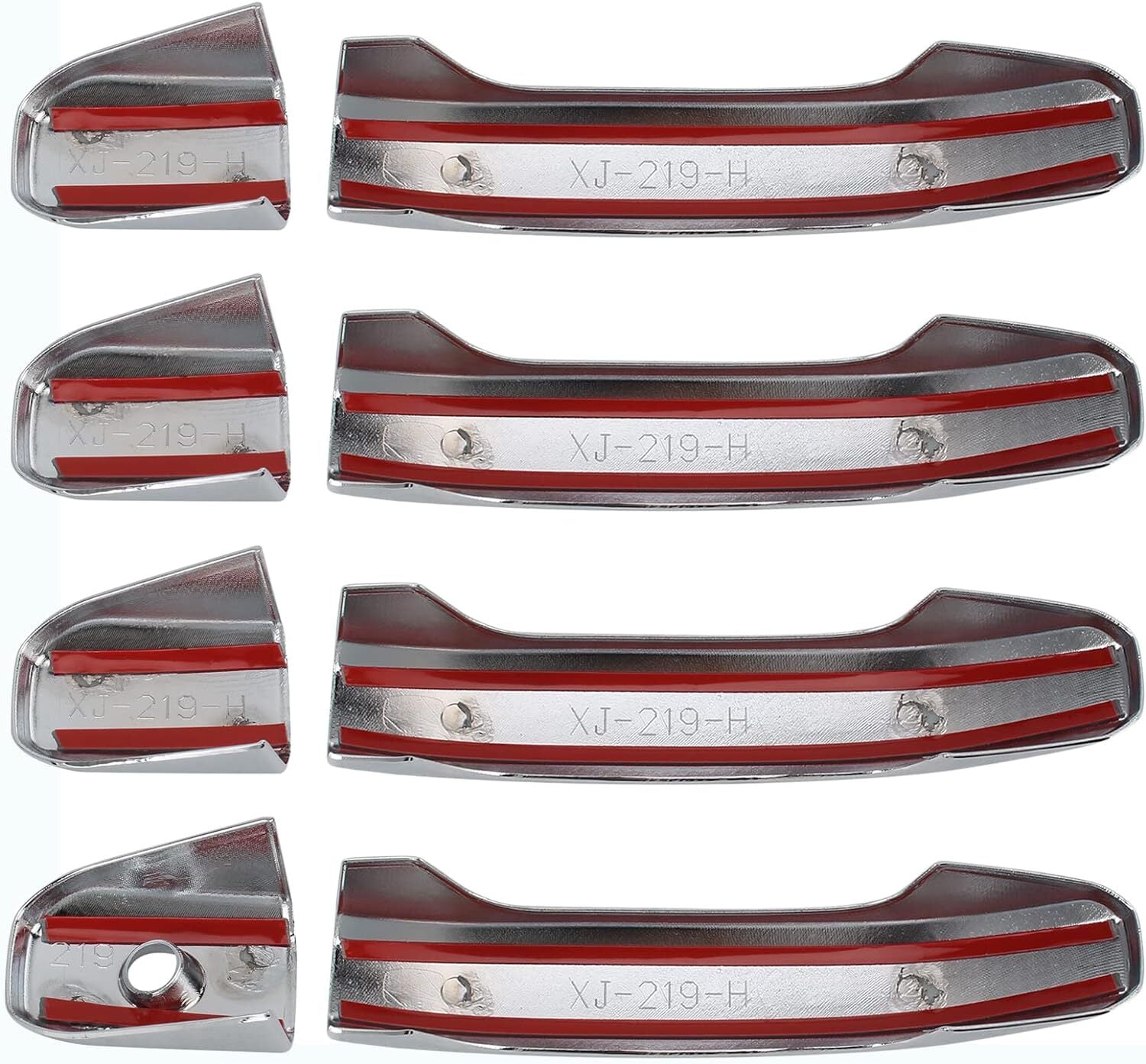 for Chevy Silverado 2020-2024 1500+2500+3500+HD Truck Chrome 4 Door Handle Cover