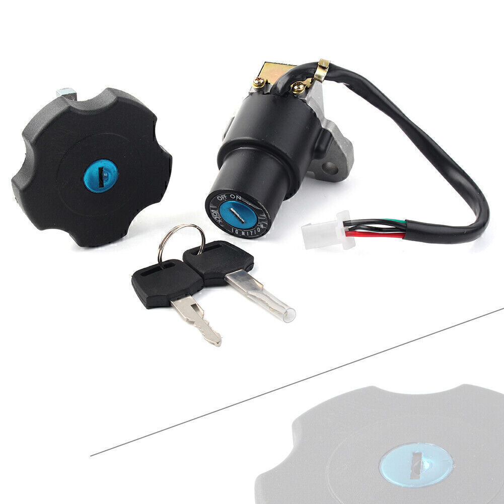 Ignition Switch Fuel Gas Cap Keys Set for Yamaha XT600 TW200 XT225 Serow