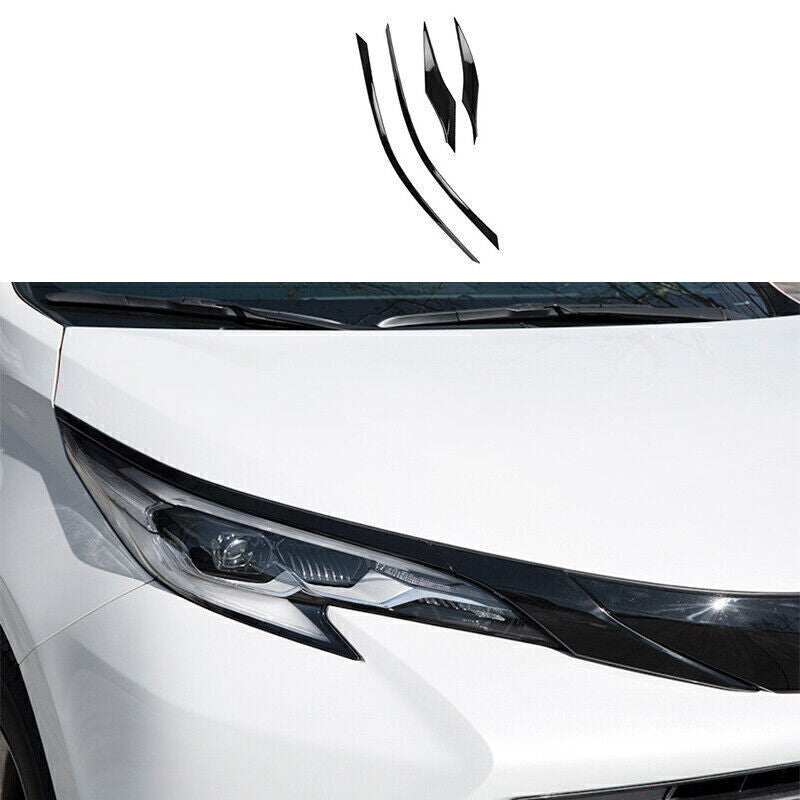 4X Gloss Black Front Hood Bonnet Grille Grill Strip Trim for Toyota for Sienna 21-24