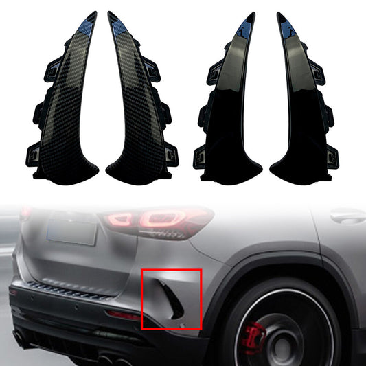 2XRear Bumper Splitter Spoiler Canard Air Vent Fit for Mercedes-Benz GLA200 260 H247