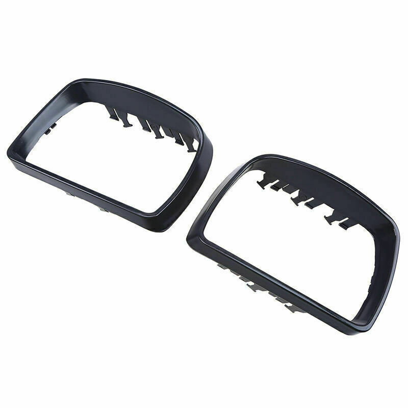 1Pair Left+Right Rearview Mirror Cover Bezel Cap Trim Ring for BMW X5 E53 R
