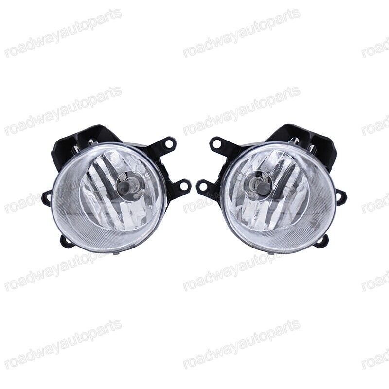 Front Bumper Driving Fog Lights Lamps Clear Pair for Toyota Highlander 2014-2016