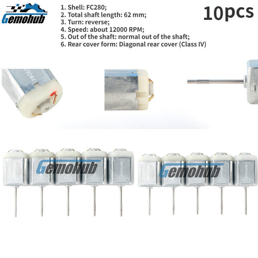 10pcs/lot Torque Motor Knurled Shaft Door Lock Tailgate Lock Motor 12000rpm