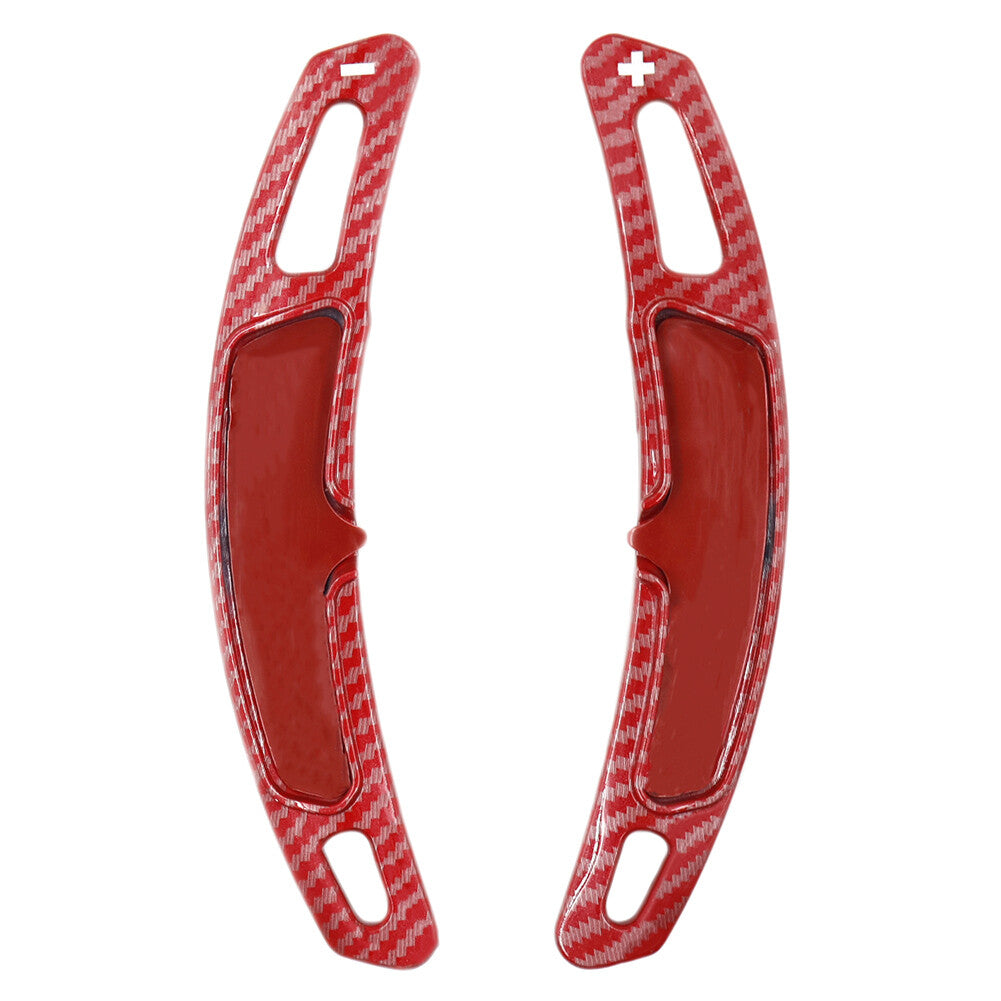 2x Steering Wheel Shift Paddle Shifter Extension Red for Porsche for Panamera 16-20