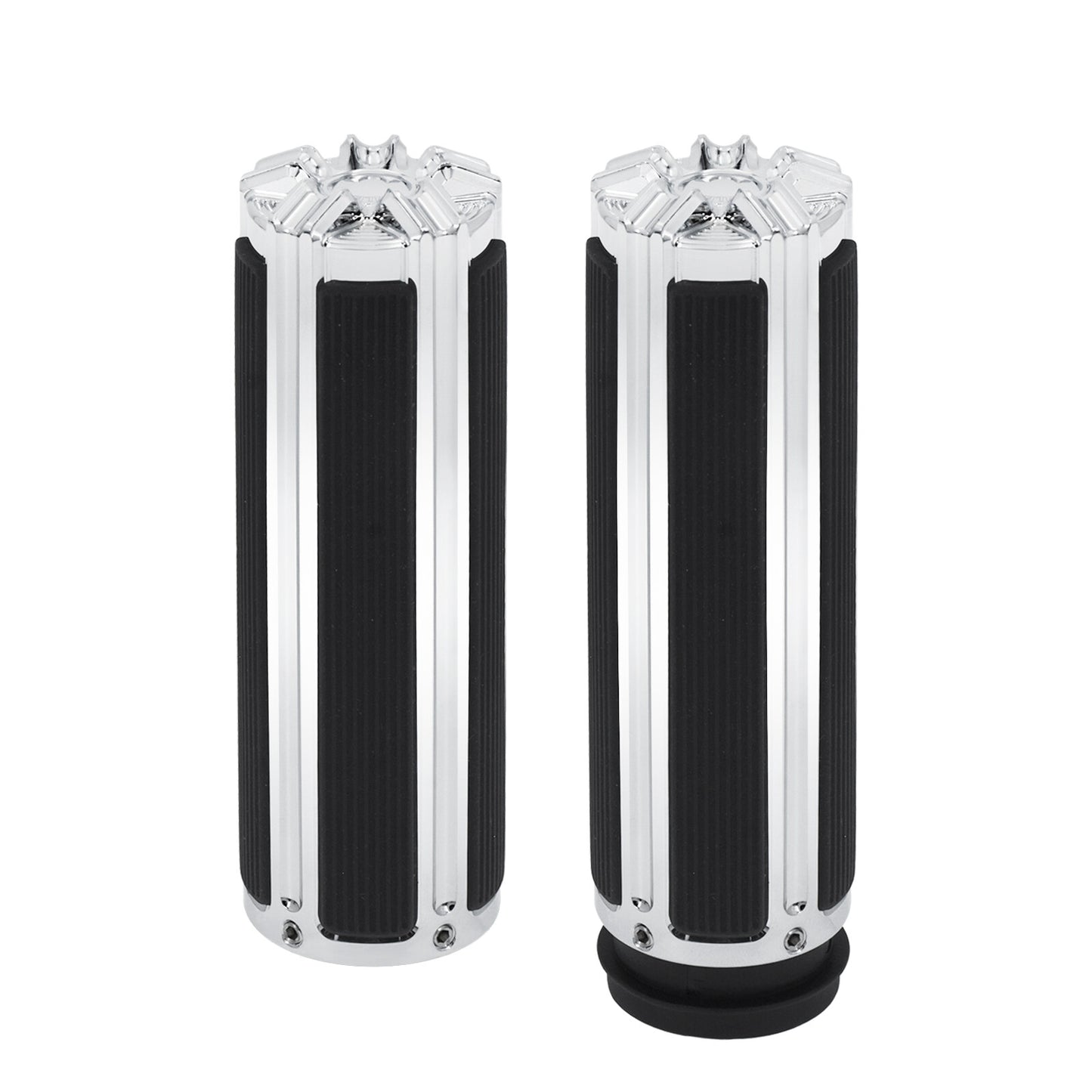 1 Chrome Electronic Throttle Hand Grips for Harley Touring Dyna Softail Trike